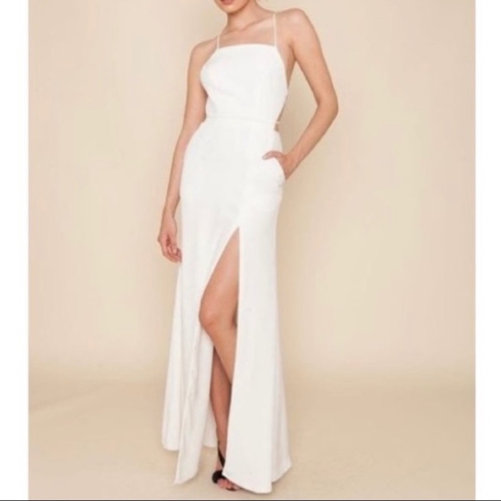 Stone Cold Fox Moss Gown in Ivory White